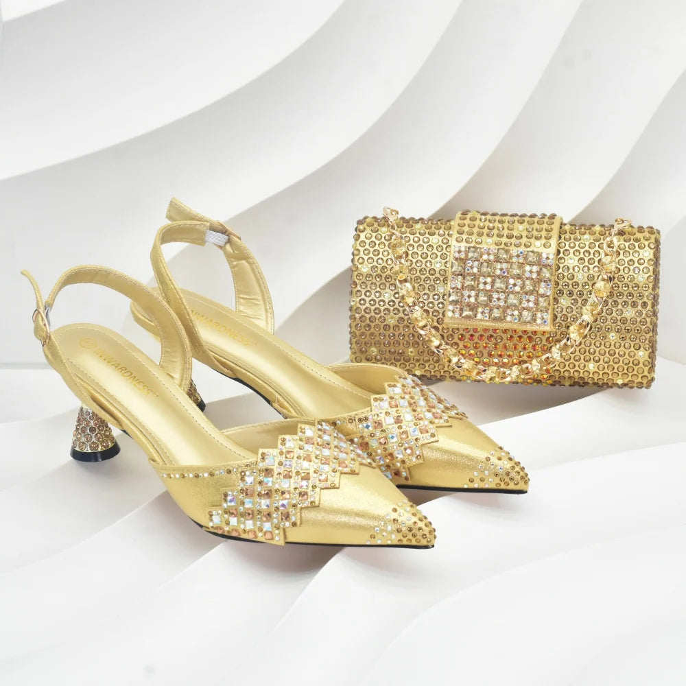 Women's Shoes and Matching Bag Set