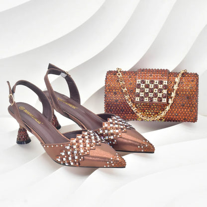 Women's Shoes and Matching Bag Set