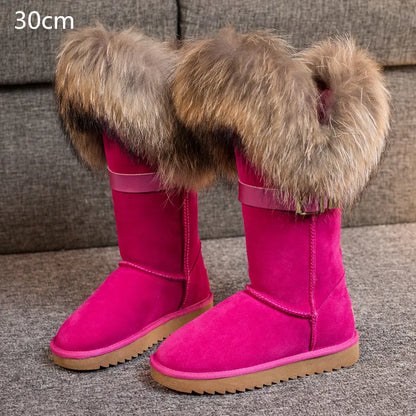 Bellanica - Fox fur leather boots