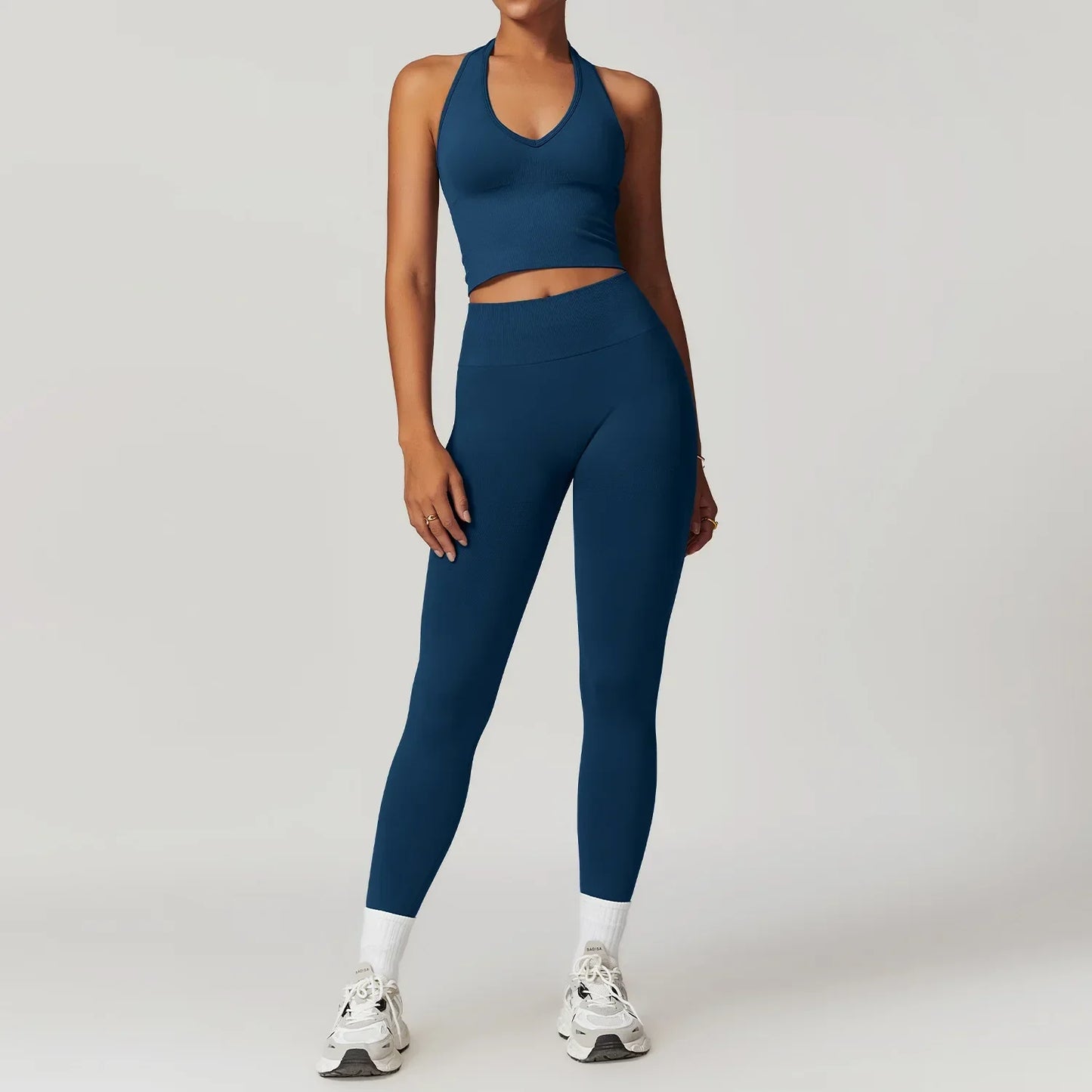 Bellanica - Seamless Ribbed 2-Piece Yoga Set