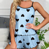 Women's Heart Print Pajama Set