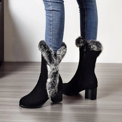 Bellanica - Furry wedge winter boots
