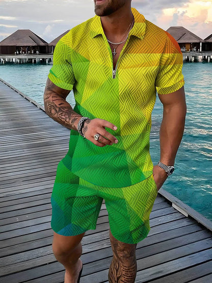 Bellanica - 3D Geometric Print Men's Set