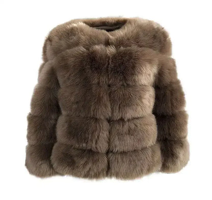 Bellanica - Faux Fur Women Coats Solid