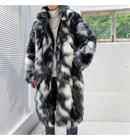 Bellanica - Men’s Hip-Hop Faux-Fur Coat