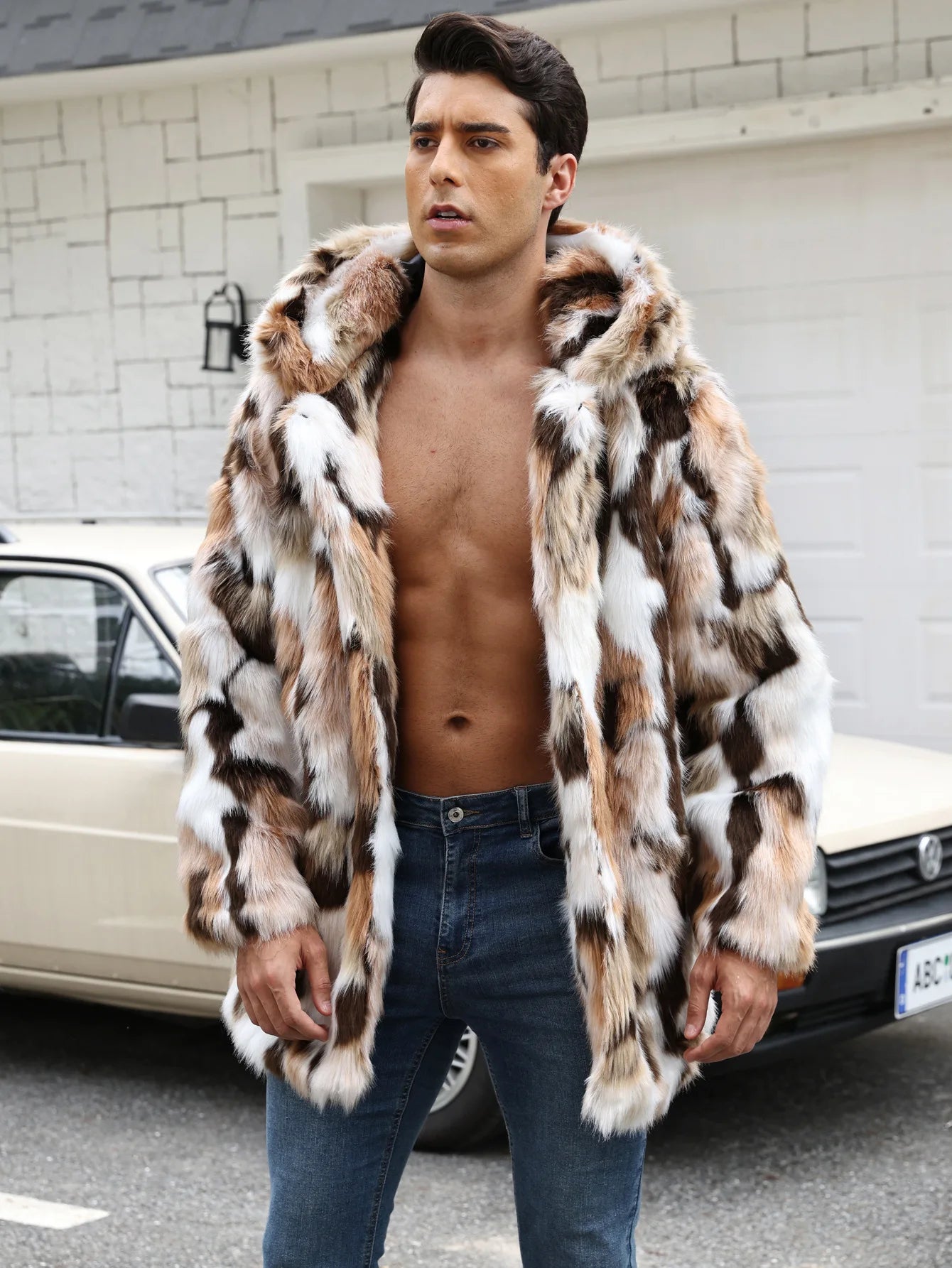 Bellanica - Men’s Faux-Fur Midcoat