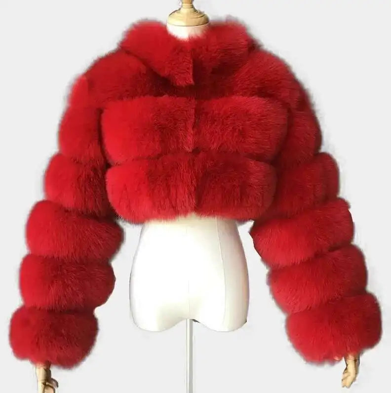 Bellanica - Women’s Short Faux-Fur Jacket