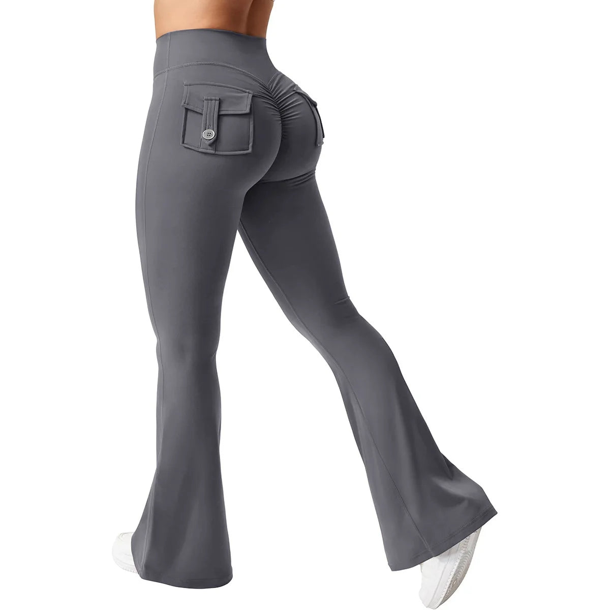 Bellanica - Women Wide-Leg Stretch Yoga Pants with Back Pockets