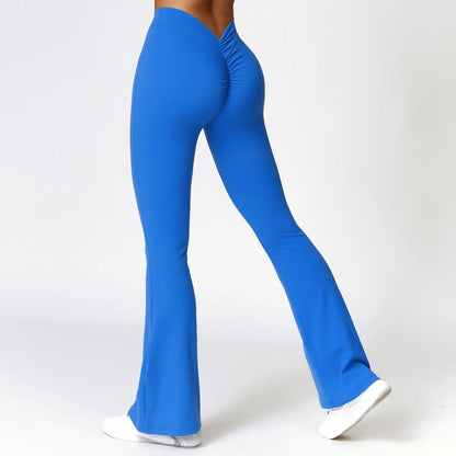 Bellanica - V-Waist Flare Leg Yoga Pants