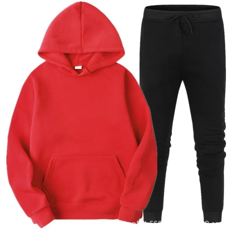 Bellanica - Men’s Solid Hoodie Pants Set