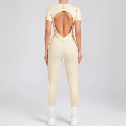Bellanica - One-piece padded backless slim jumpsuit