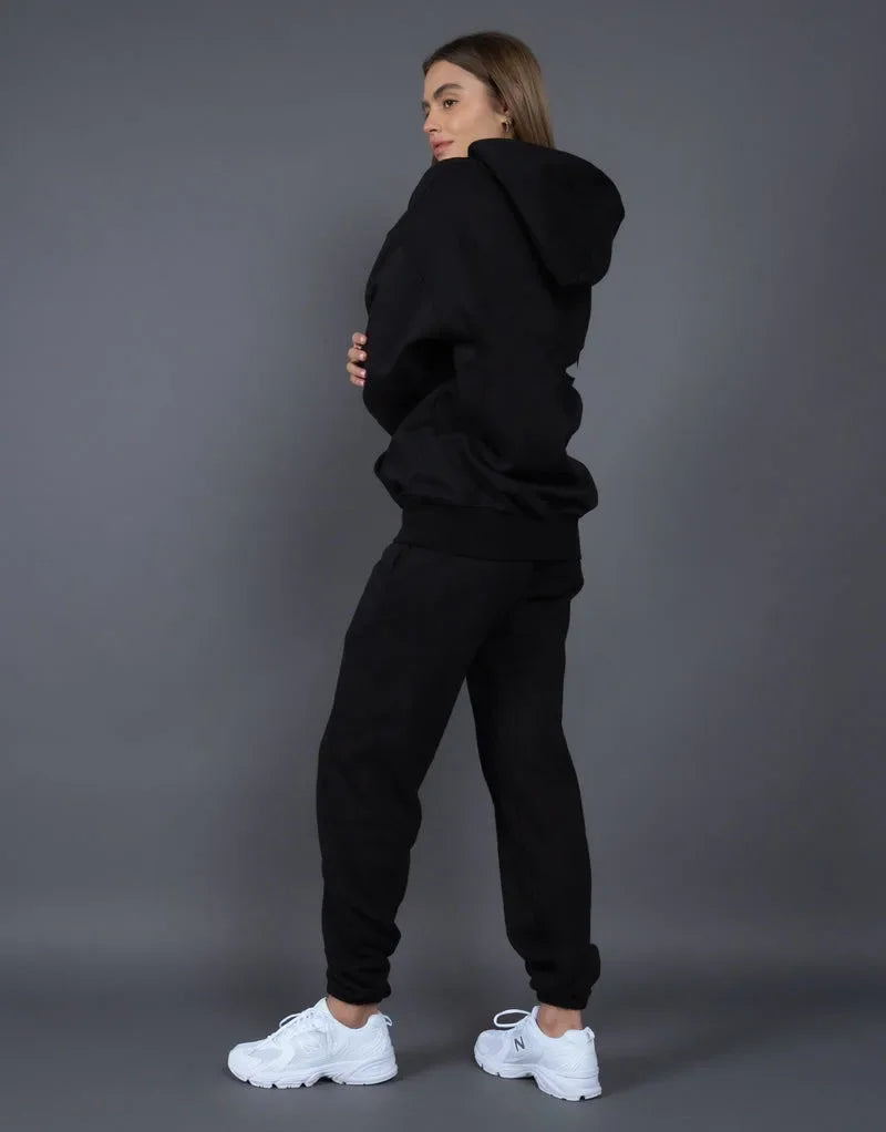 Bellanica - Fleece-Lined Thick Hooded Sweatshirt Set