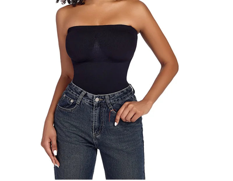 Strapless Seamless Tummy Control Shaper Top