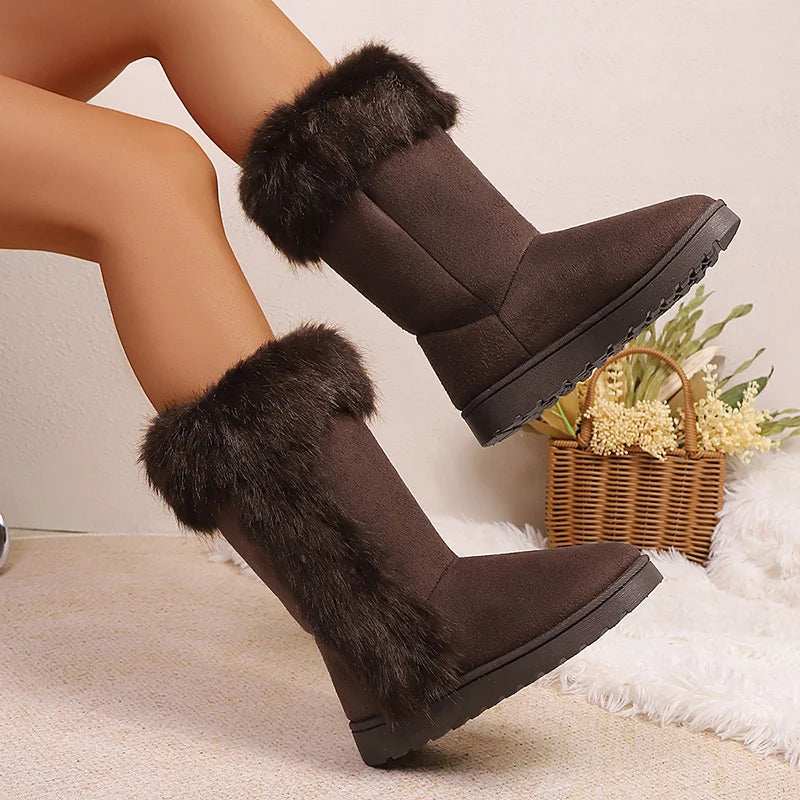 Bellanica - Plush faux fur boots