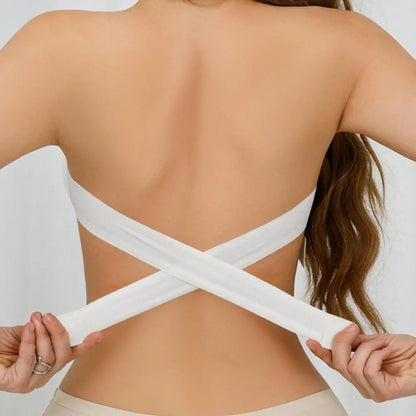 Bellenica - Strapless Anti-Slip Invisible Half-Cup Bra