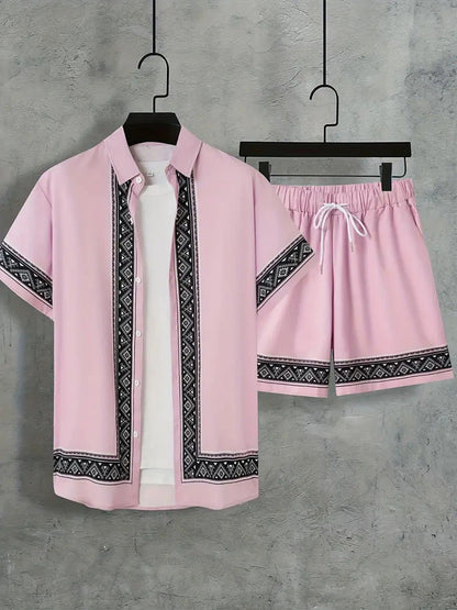Bellanica - Coconut Tree Gradient Summer Outfit Set
