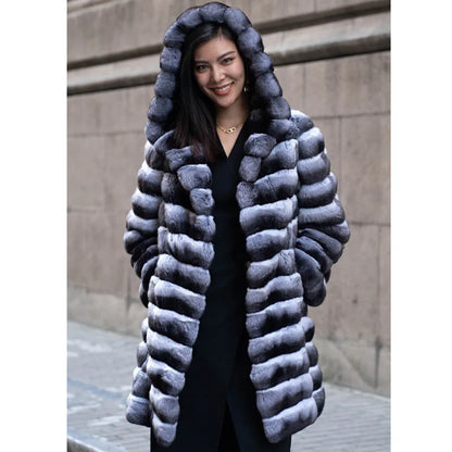 Bellanica - Long Faux Fur Coat Jacket