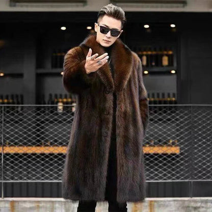 Bellanica - Men’s Long Faux-Fur Coat