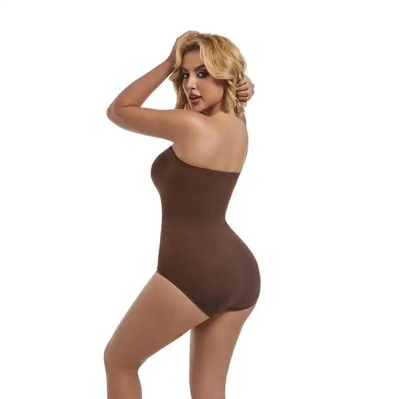 Body gainant sans bretelles et sans couture pour femme - Bellanica