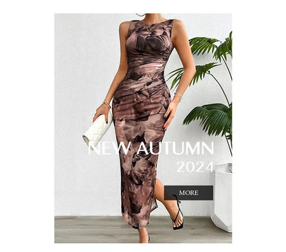 Bellanica - Slim Fit Printed Summer Dress