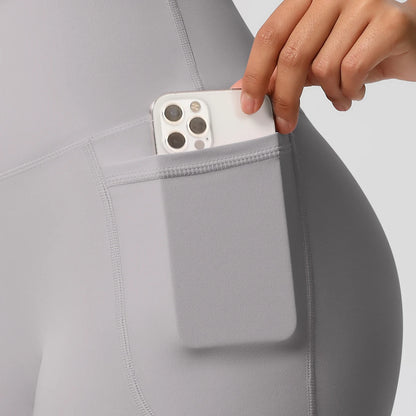 Bellanica - High-waist pocketed squat-proof shorts