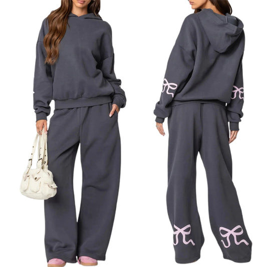Bellanica - Y2K Bow Hoodie & Pants Set