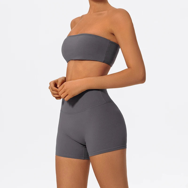 Bellanica - Women’s strapless workout bra set