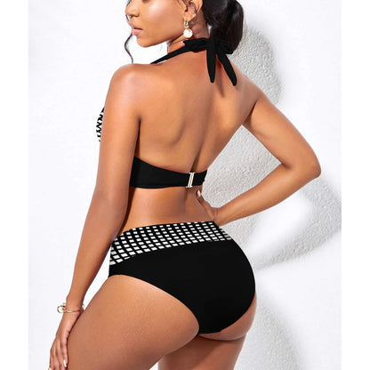 Bellanica - Rainbow Stripe High Waist Bikini Set