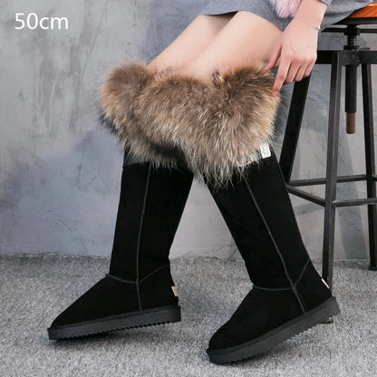 Bellanica - Fox fur leather boots