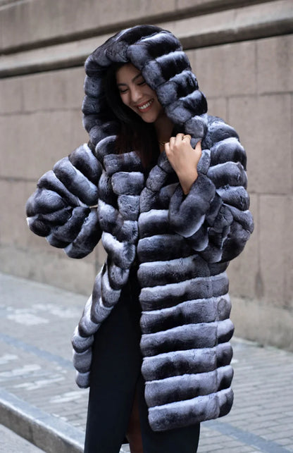 Bellanica - Long Faux Fur Coat Jacket
