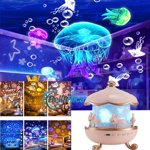 Fantasy Light 3-Color Rechargeable Projection Lamp