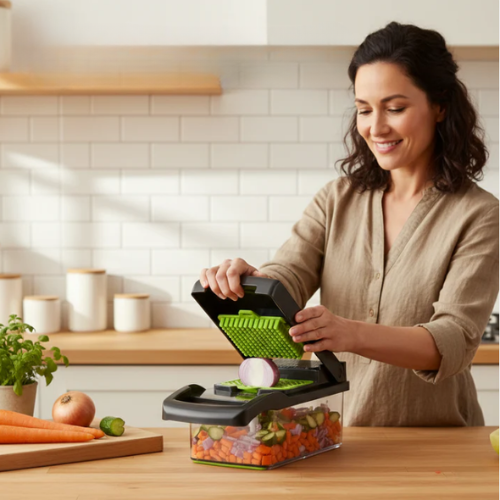 Bellanica - 14-in-1 Stainless Steel Vegetable Chopper & Dicer