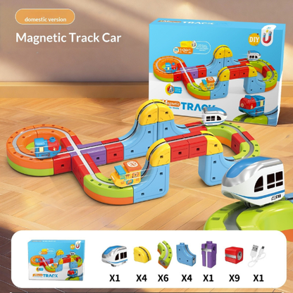 Bellanica - Magic 3D Track Car Children's Magnetic Building Blocks