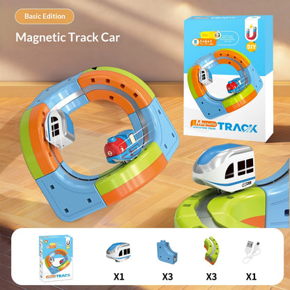 Bellanica - Magic 3D Track Car Children's Magnetic Building Blocks