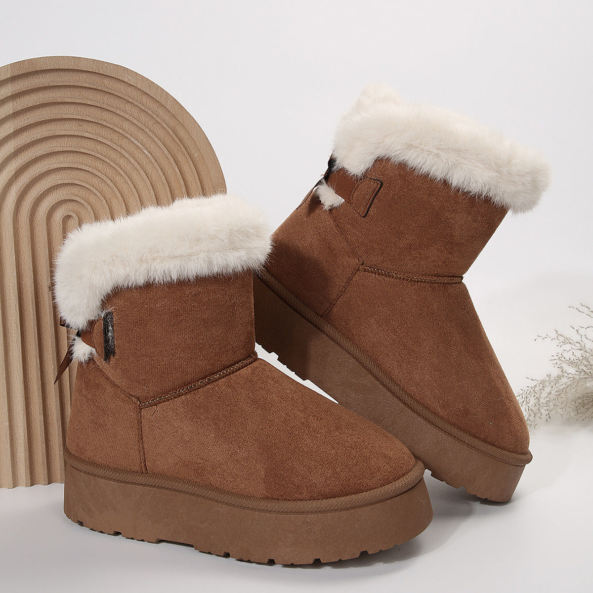 Bellanica - Bow-Knot Warm Snow Boots