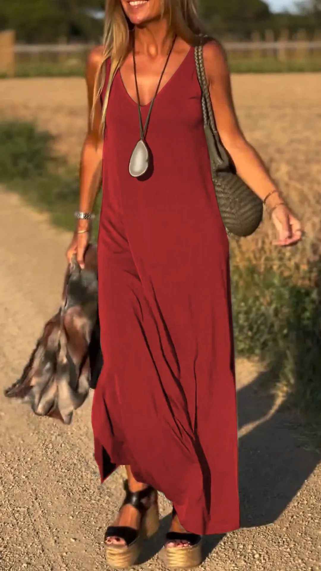Female Sexy Trend V-neck Strap Dress