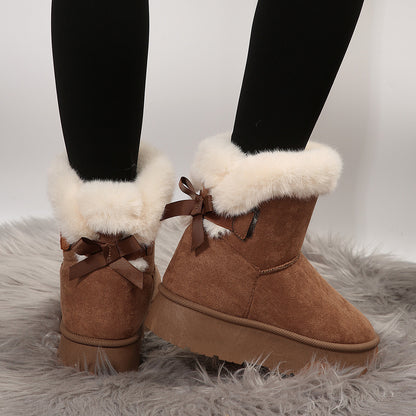 Bellanica - Bow-Knot Warm Snow Boots