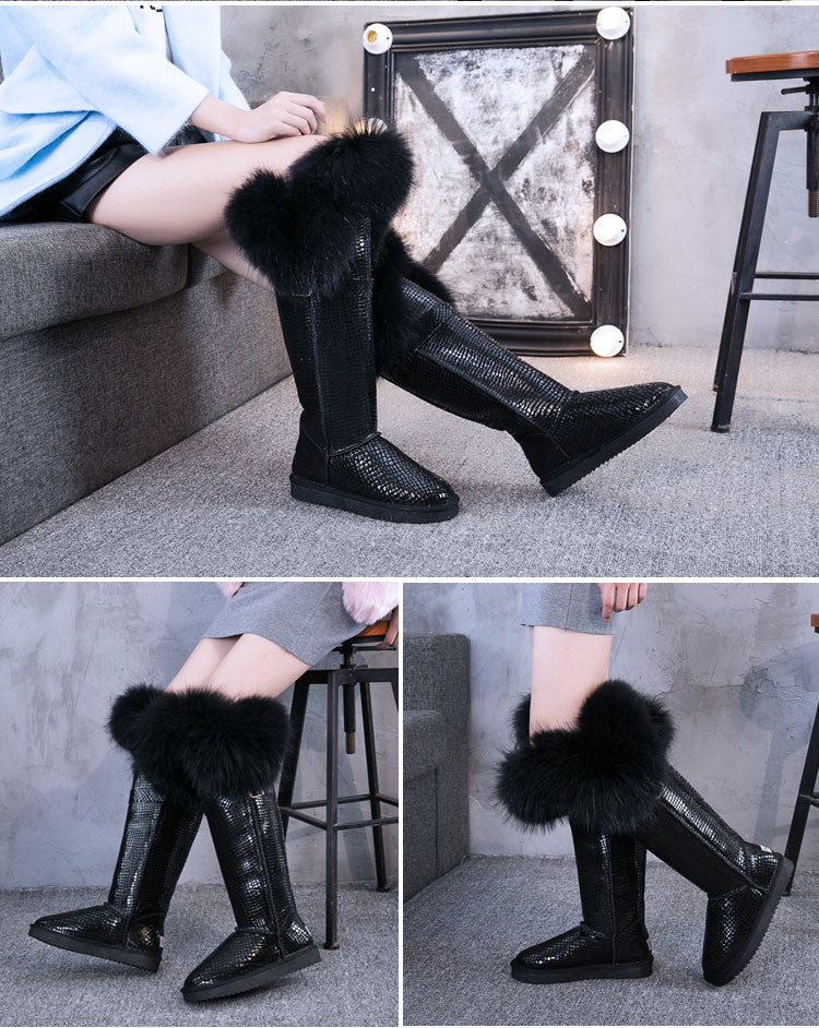 Bellanica - Leather Knee High Boots