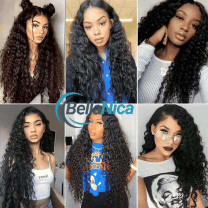 Long Curly Fashion Fiber Wig - side view