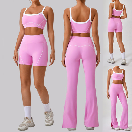Outdoor Sports Yoga Fitness Outfit Set - front view