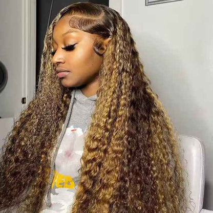Fashionable Piano-Color Front Lace Wig