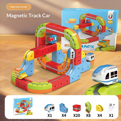 Bellanica - Magic 3D Track Car Children's Magnetic Building Blocks