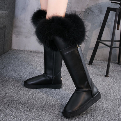 Bellanica - Leather Knee High Boots