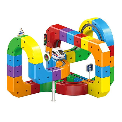3D Magnetic Track Car Building Blocks